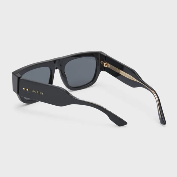 GUCCI Men's Oversized Rectangle Sunglasses - Picture 4 of 5